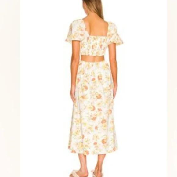 Faithfull The Brand Loucetta Midi Dress in Palermo Floral Print Size 6 NWT - Picture 3 of 11